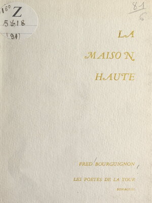 cover image of La maison haute